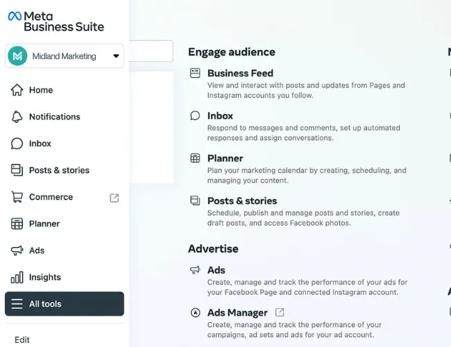 Meta Business Suite PPC Ad Network