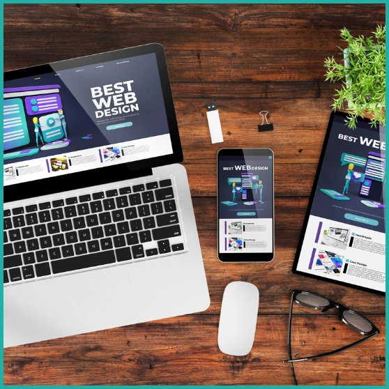 Example of a SEO-friendly web design on different devices
