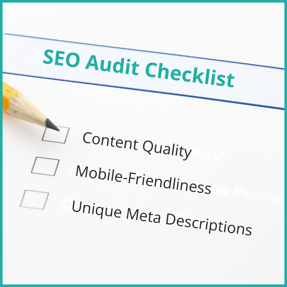 Example of a checklist we would use for SEO Sutton Coldfield audit