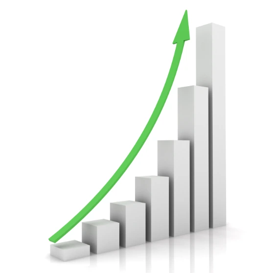 Graph showing the business growth that our digital agency Birmingham focuses on