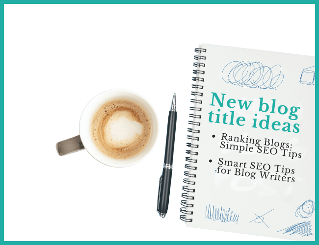 Examples of descriptive title ideas for our blog SEO optimisation post