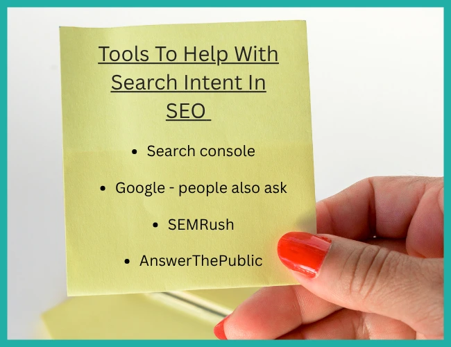 Tools to help with search intent in SEO