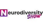 Neurodiversity Show logo featuring a purple and pink gradient 'N' in a square box followed by grey and purple text.