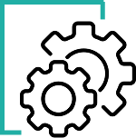 Two interlocking gear icons representing settings or configuration.