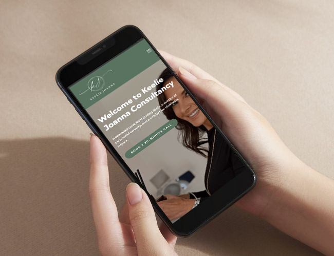 A hand holding a smartphone displaying the Wimozee mobile e-commerce store, featuring a magnetic transparent phone case for £7.99.