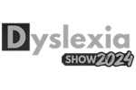 Dyslexia Show 2024 logo in grey and black.