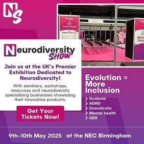 Neurodiversity Show promotional graphic for an exhibition at NEC Birmingham.