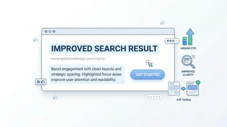 Click-Through Rate (CTR) graph showing impressions, clicks, and user engagement trends