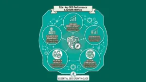 SEO benefits concept with digital marketing background.