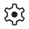 Illustration of a gear icon representing campaign execution and optimisation for retail and e-commerce industry-focused marketing strategies.