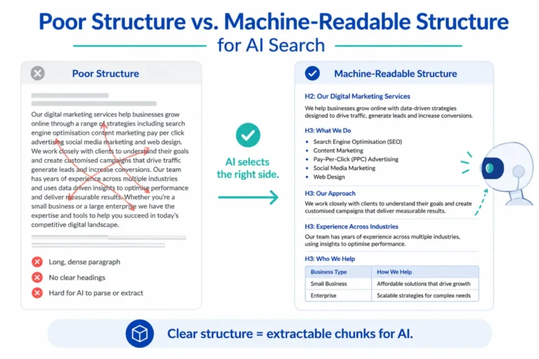Poor vs. machine-readable document structure