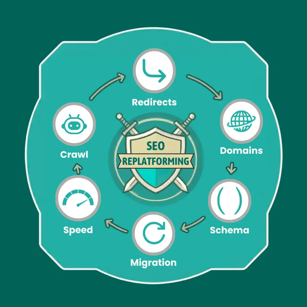Website replatforming SEO