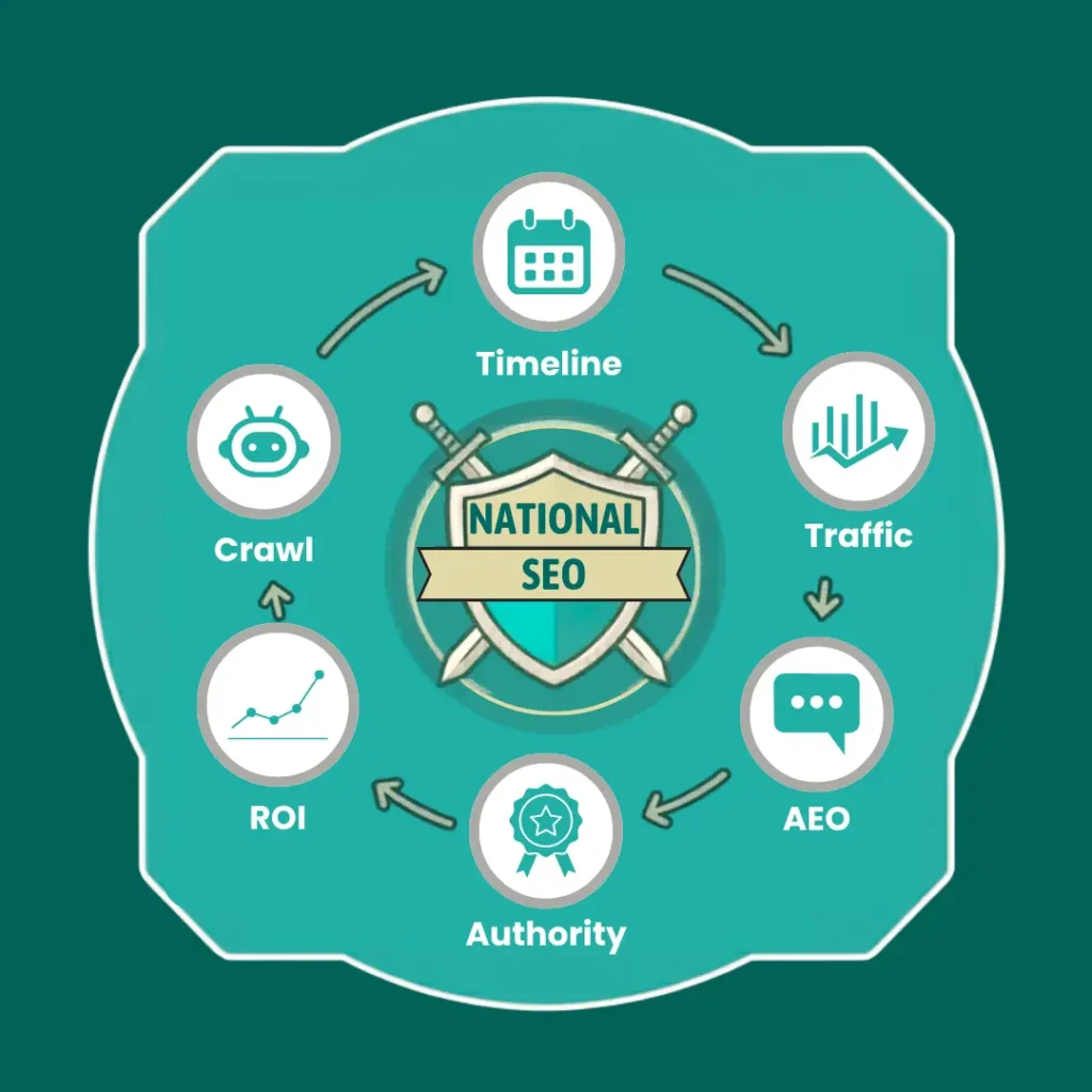 National SEO timeline for results